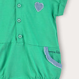 Pocket Jumpsuit with Hood - Green