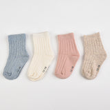 Peach ribbed socks