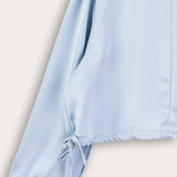 Satin Top - Light Blue