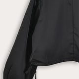 Satin top - black