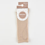 Elegant Lace Knee Socks - Beige