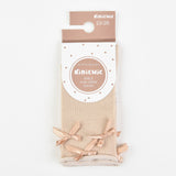 Socks with bow ties - beige