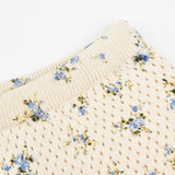Baby set with openwork knitting - floral