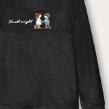 Doll Print Pajama Set - Black