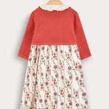Floral dress + cardigan - pink