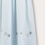 Midi dress with special finish - blue
