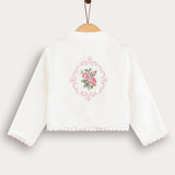 Shabbat shirt with globe embroidery - beige