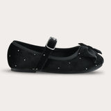 Polka Dot Ballet Flats - Black