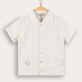 Shirt + lapel - white