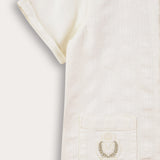 Shirt + lapel - white