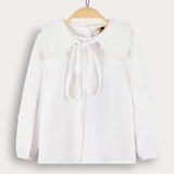Elegant shirt with collar - white