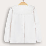Elegant shirt with collar - white