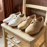 Boys' lace-up shoes - leather
