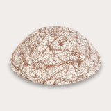 Shabbat Kippah - brown marble