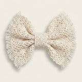 Mini Crochet Pin - White
