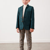 Elegant jacket with pockets - green