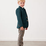 Elegant jacket with pockets - green