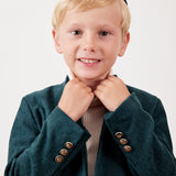 Elegant jacket with pockets - green