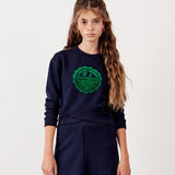 Potter shirt with velvet emblem - Navy